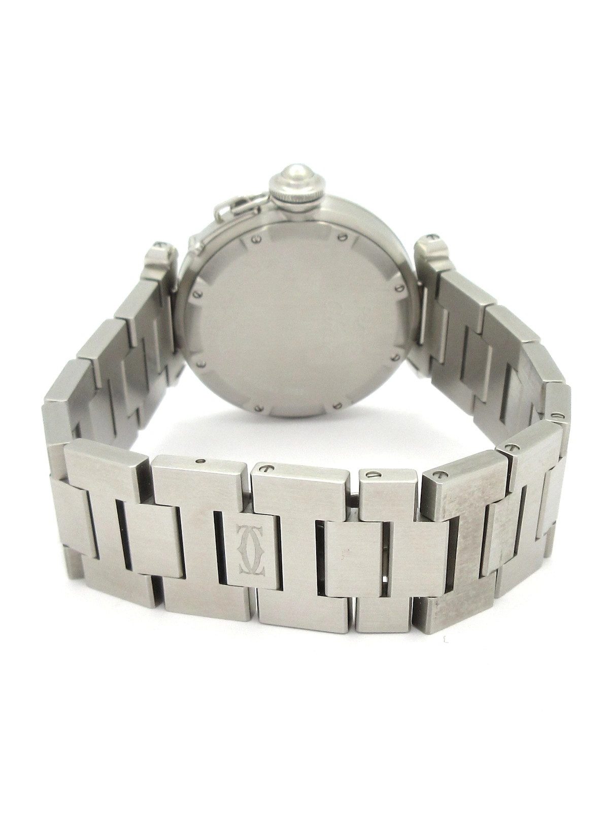 Cartier Pasha C Meridian GMT W31078M7 2*********** Silver Men's Wrist Watch