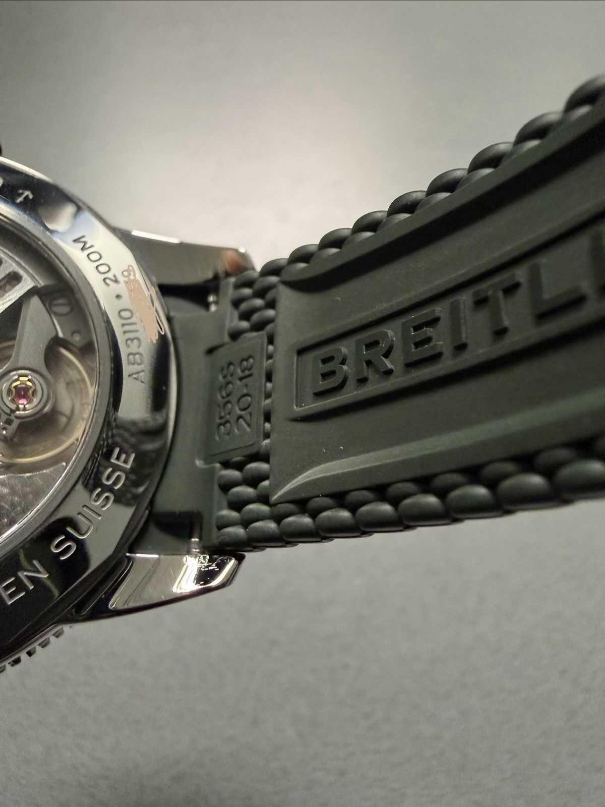 Breitling SuperOcean Heritage B31 40 Green Rubber Men's Watch AB3110361L1S1