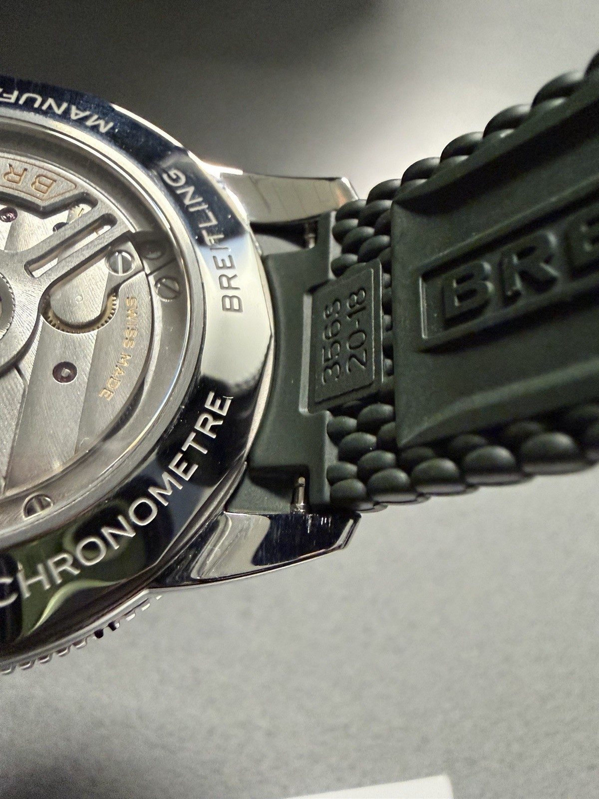 Breitling SuperOcean Heritage B31 40 Green Rubber Men's Watch AB3110361L1S1