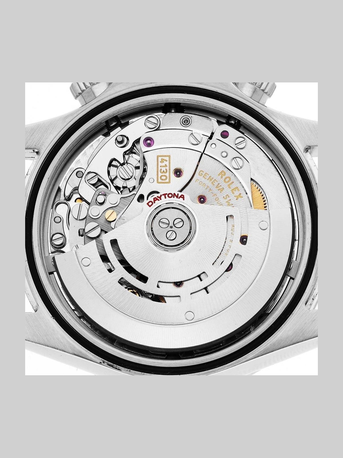 Rolex Daytona Steel White Dial Mens Watch 116520 Card