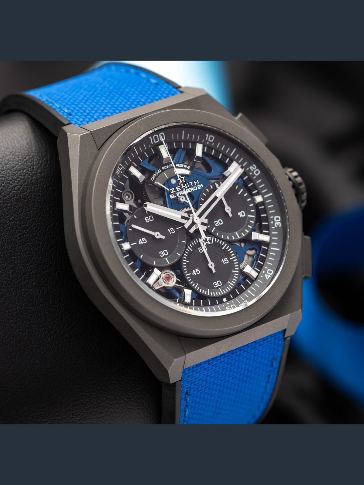 Zenith Defy El Primero Titanium Chronograph "Ultra Blue" - 97.9001.9004/81.R946