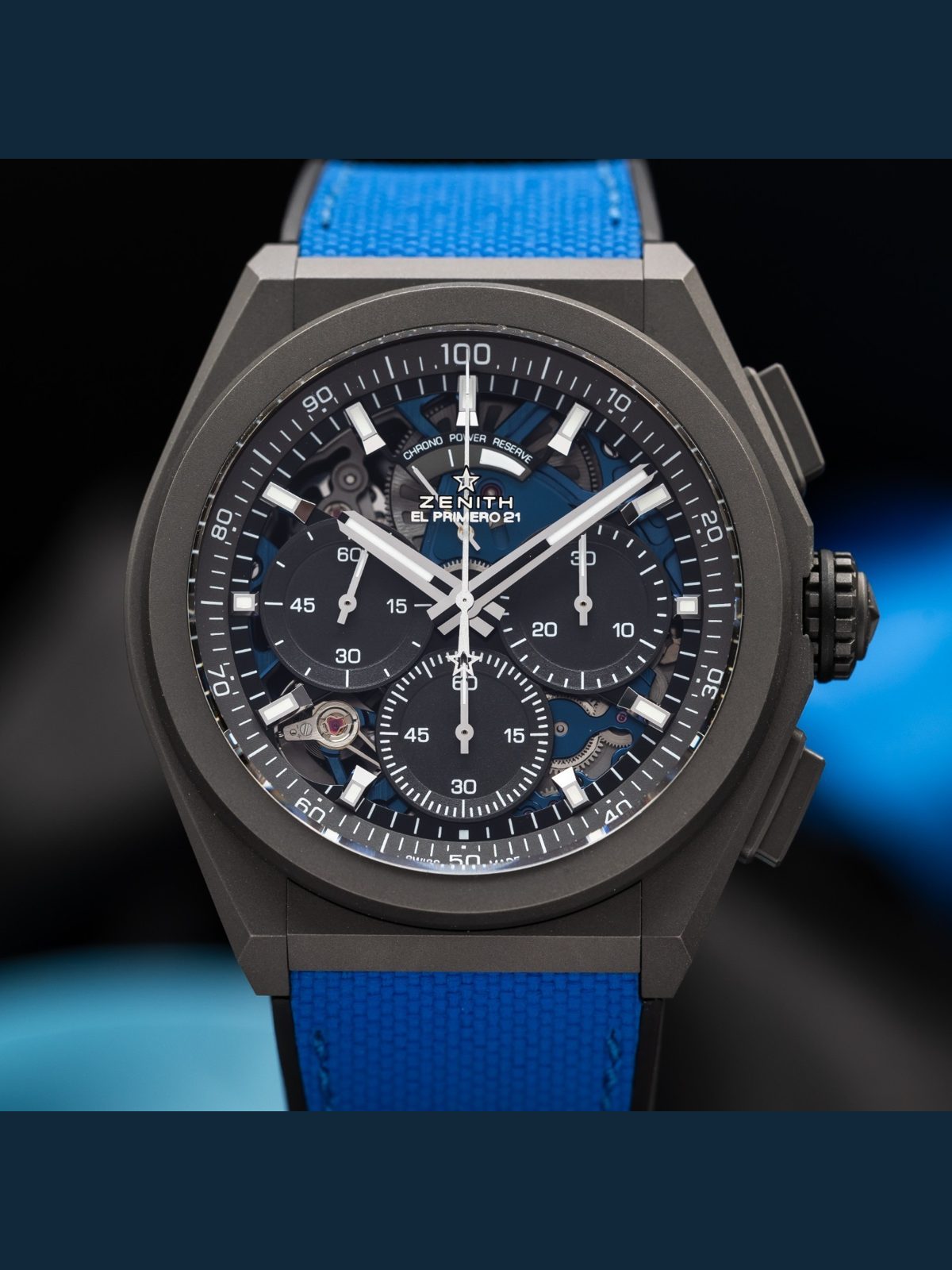 Zenith Defy El Primero Titanium Chronograph "Ultra Blue" - 97.9001.9004/81.R946