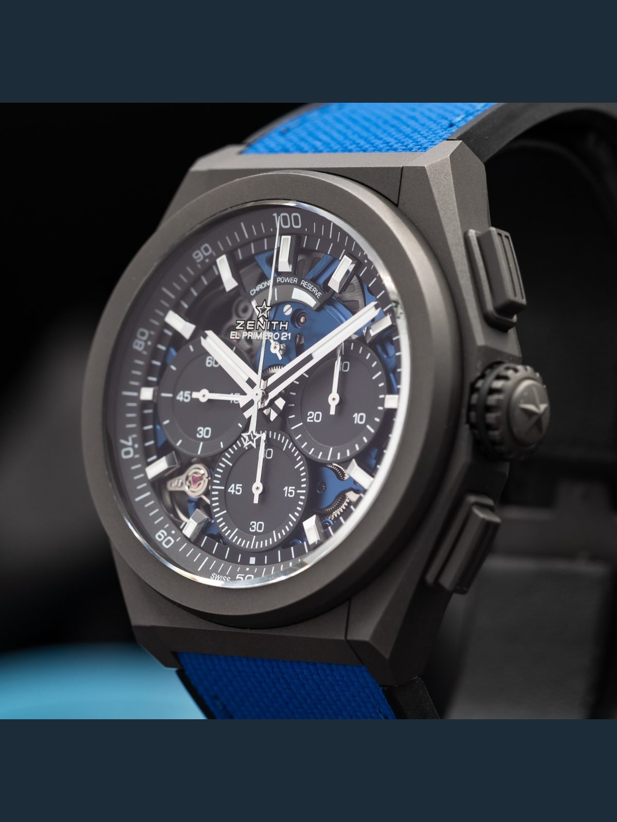 Zenith Defy El Primero Titanium Chronograph "Ultra Blue" - 97.9001.9004/81.R946