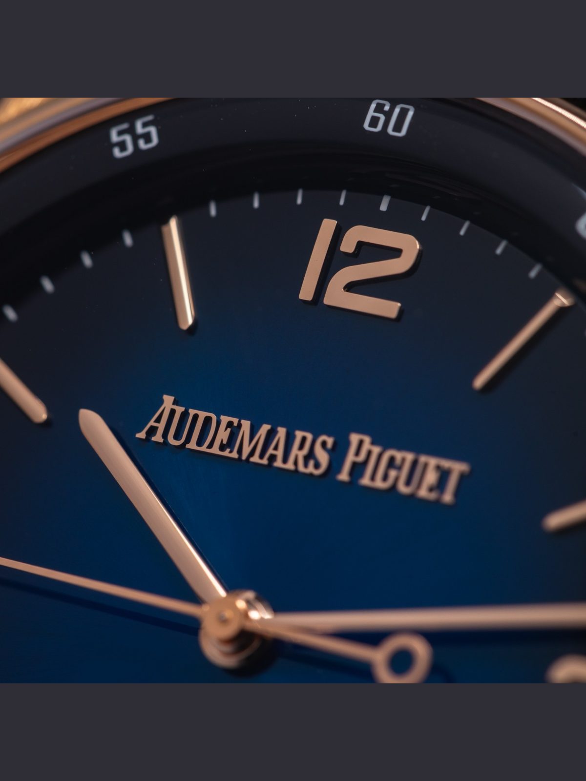 Audemars Piguet Code 11.59 Blue Dial Rose Gold Men's Watch 15210OR.OO.A002KB.03
