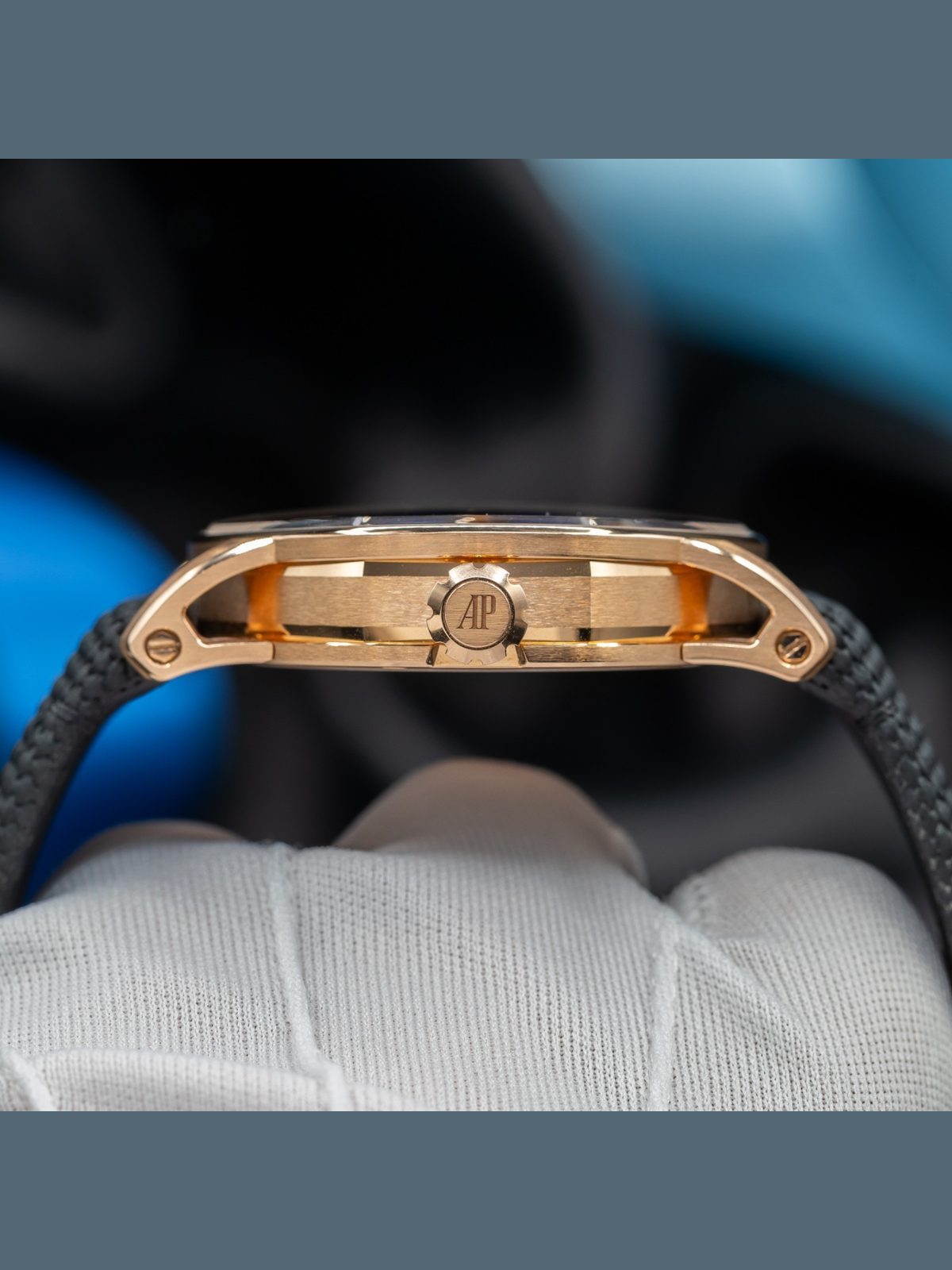 Audemars Piguet Code 11.59 Blue Dial Rose Gold Men's Watch 15210OR.OO.A002KB.03