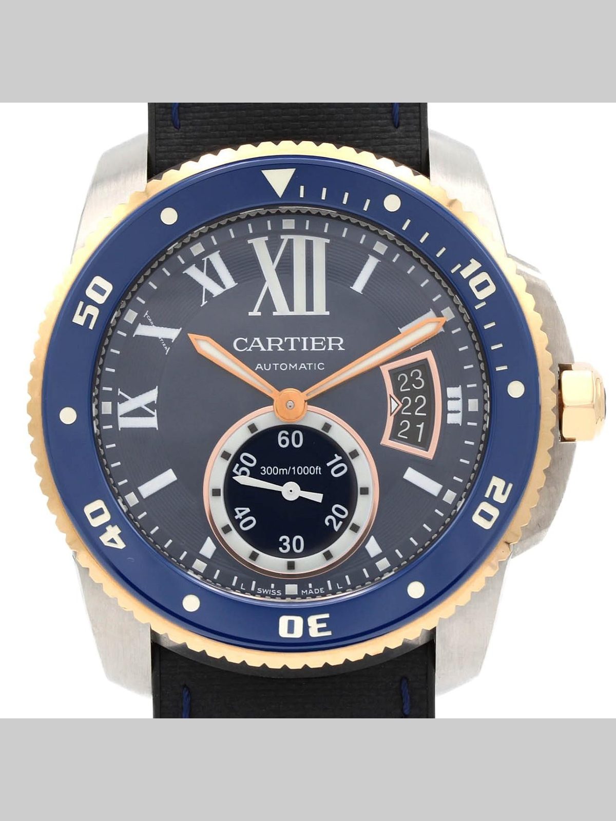CARTIER Authentic Cartier Calibre de Cartier Diver PG Combi W2CA0008 SSxPG Mechanical Watch