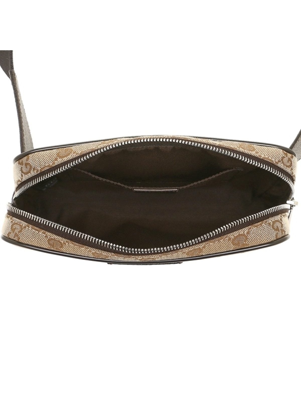 Gucci Original GG Guccissima Canvas Belt Bag Beige Brown Leather Fanny Pack