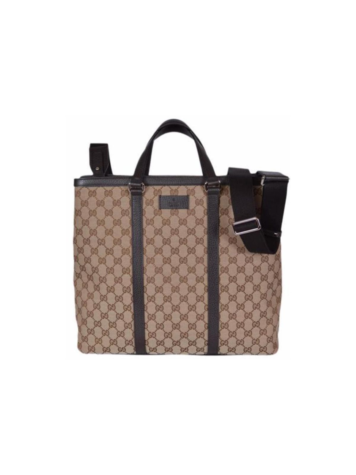 Gucci Original GG Canvas Beige Brown Shopping Tote Bag
