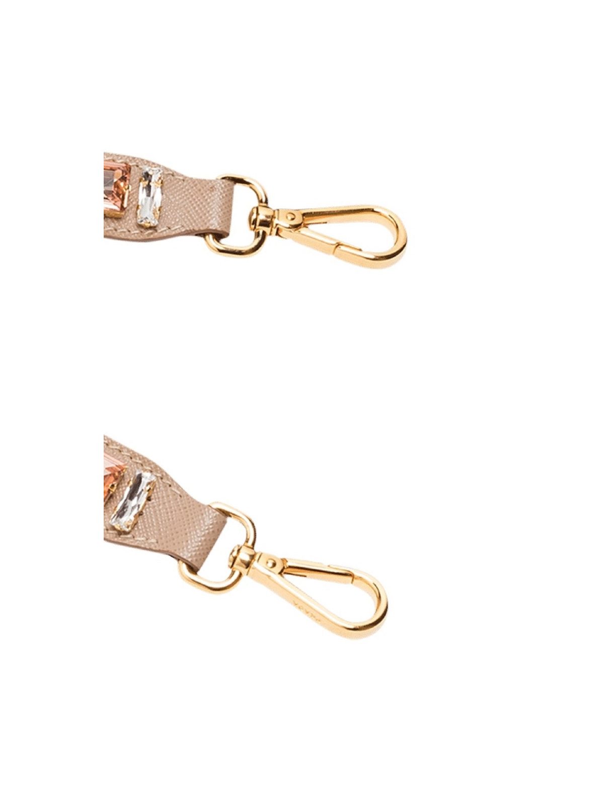 Prada Saffiano Leather Crystal Strap in Blush Pink