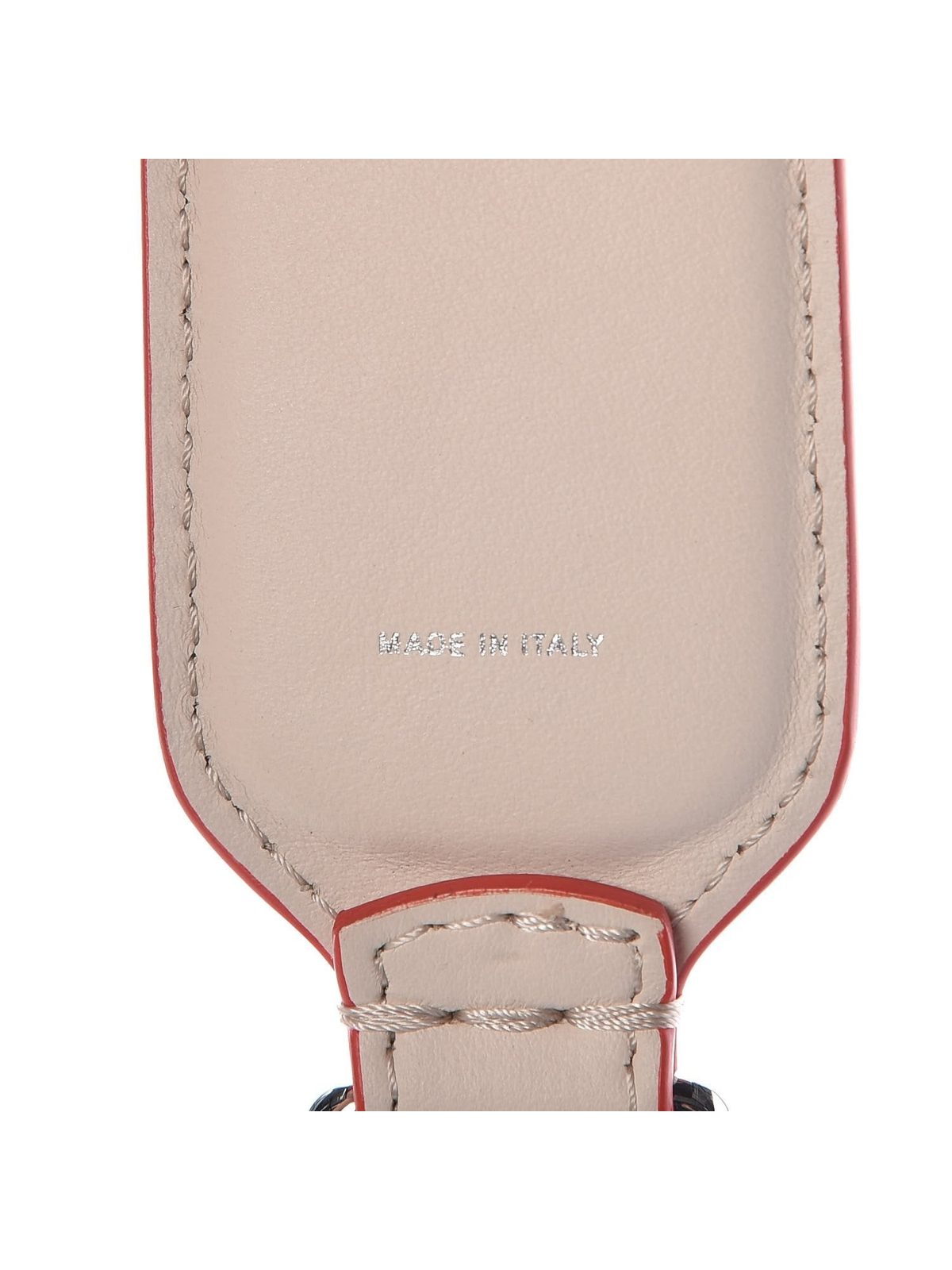 Fendi "FUN" Beige Multicolor Studded Mini Leather Shoulder Strap
