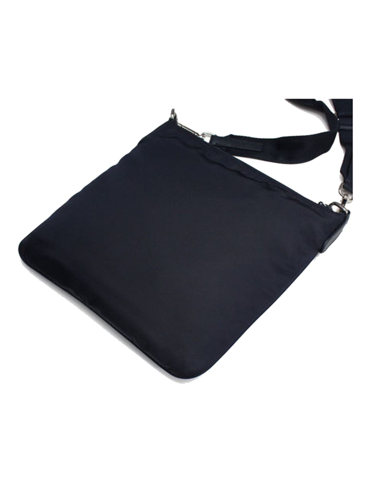 Prada Re-Nylon Tessuto Messenger Crossbody Bag Black