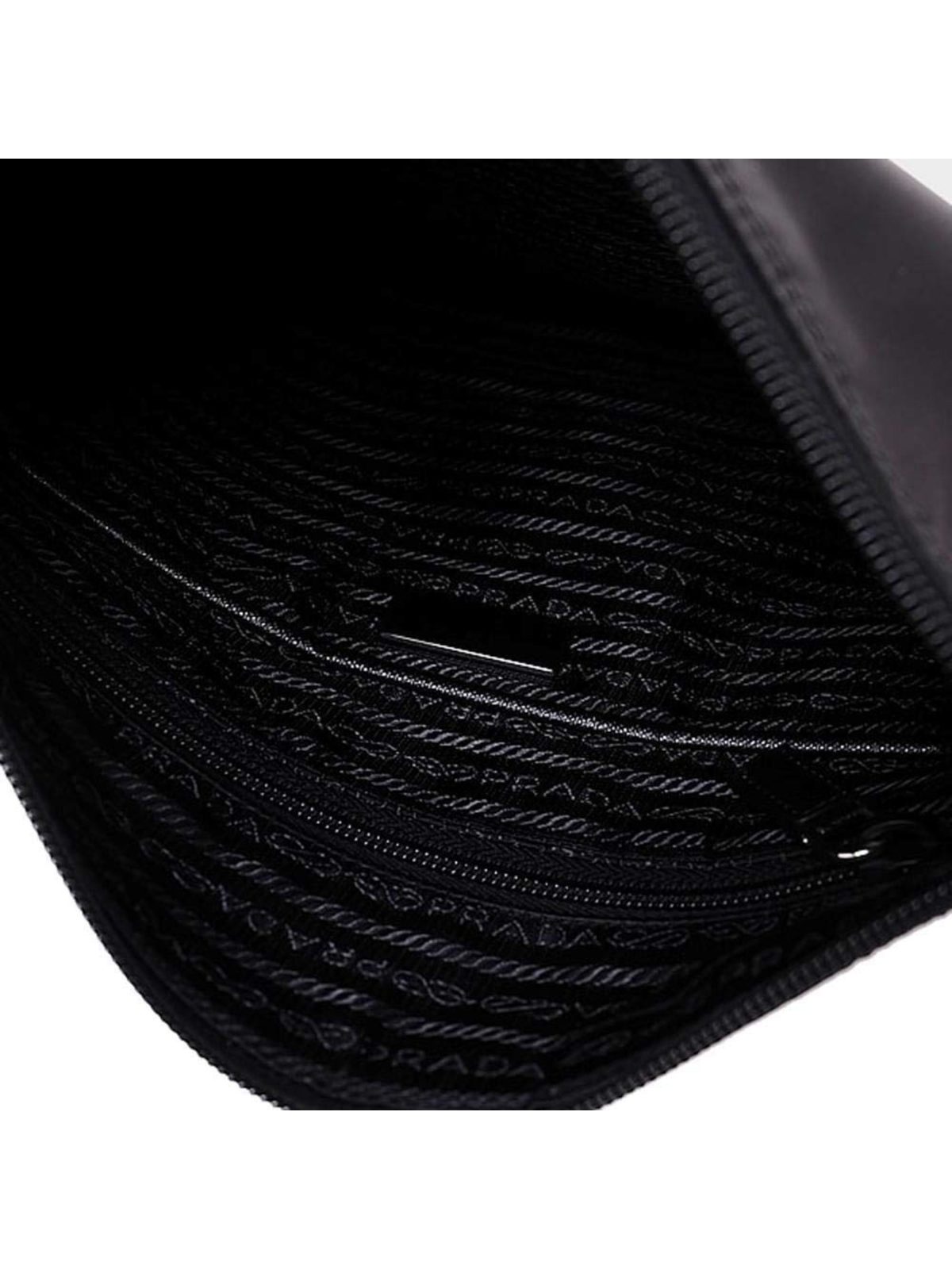 Prada Re-Nylon Tessuto Messenger Crossbody Bag Black