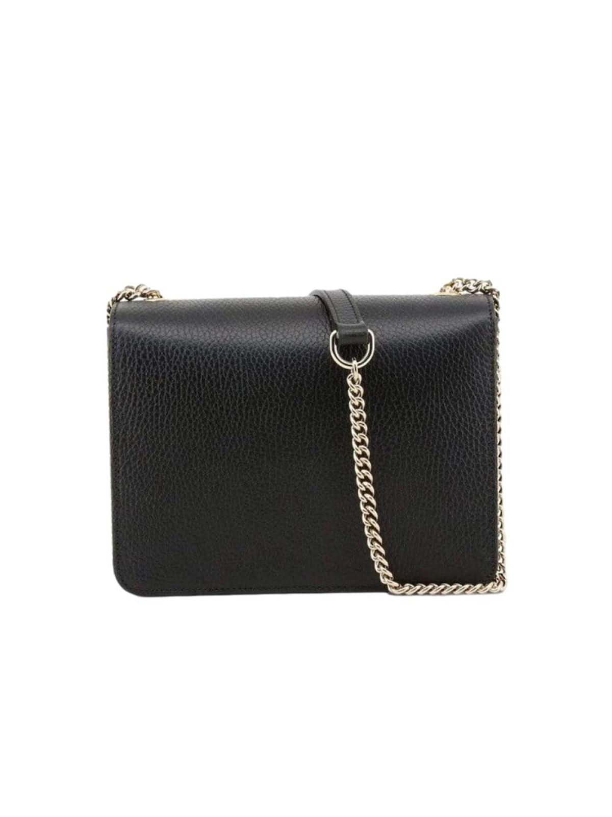 Gucci Icon GG Black Leather Small Crossbody Bag