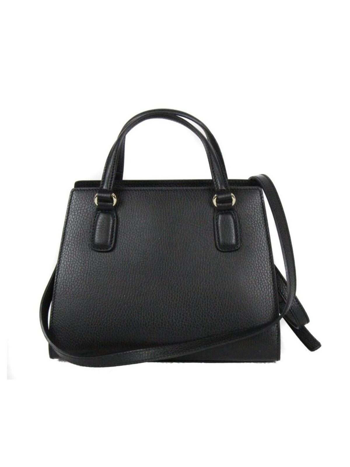 Gucci Soho Leather Structured Small Tote Crossbody Bag Black