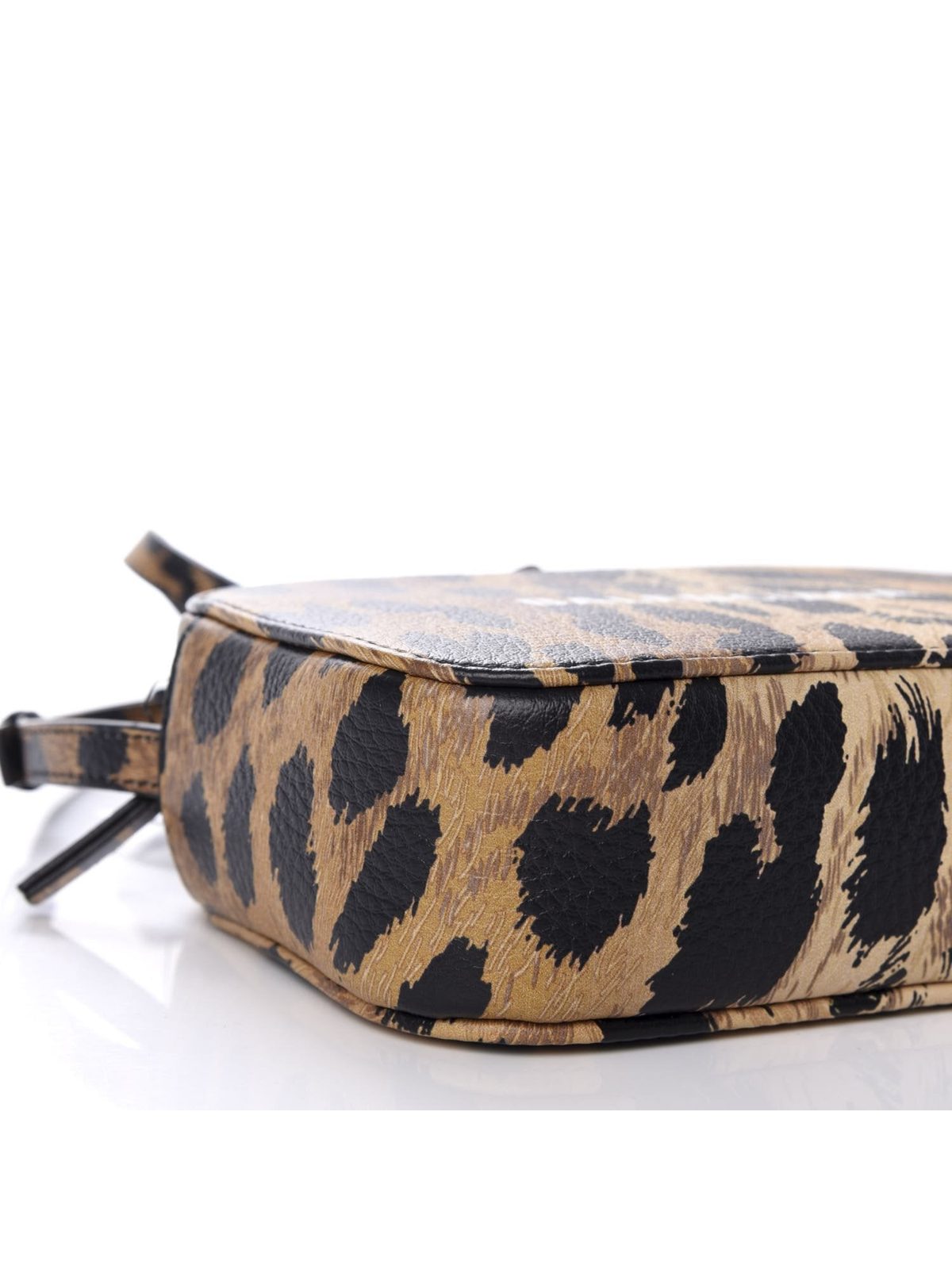 Balenciaga Calfskin Logo Printed Leopard XS Everyday Camera Bag