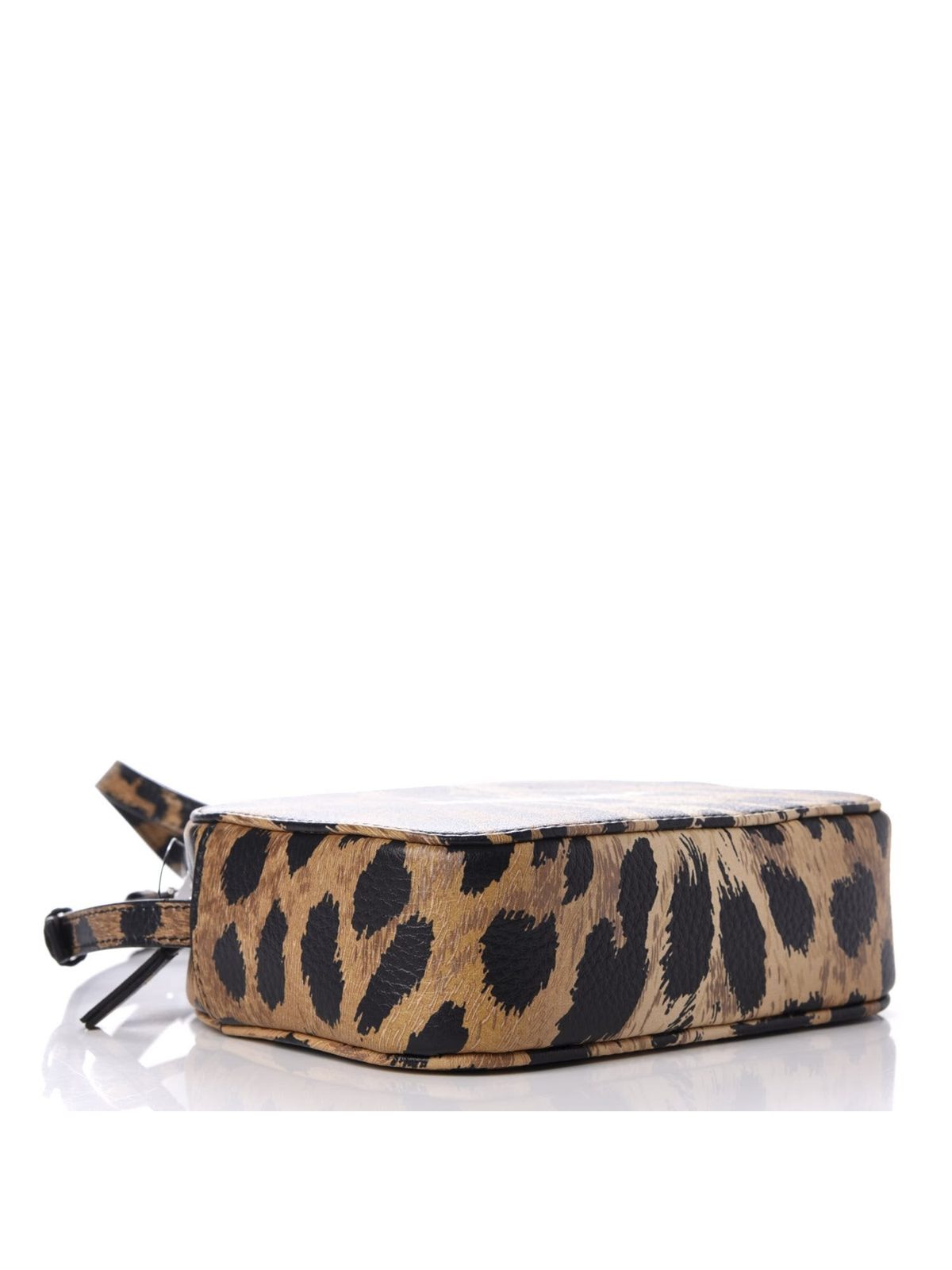 Balenciaga Calfskin Logo Printed Leopard XS Everyday Camera Bag