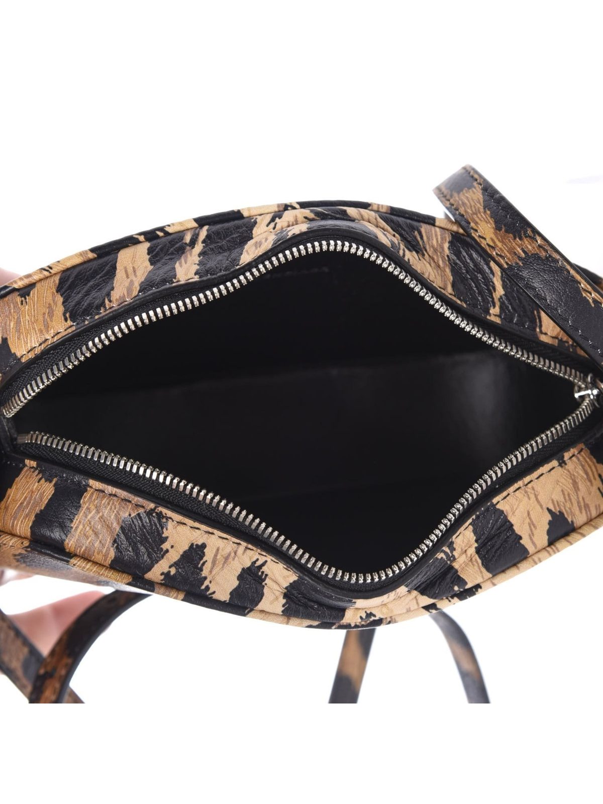 Balenciaga Calfskin Logo Printed Leopard XS Everyday Camera Bag