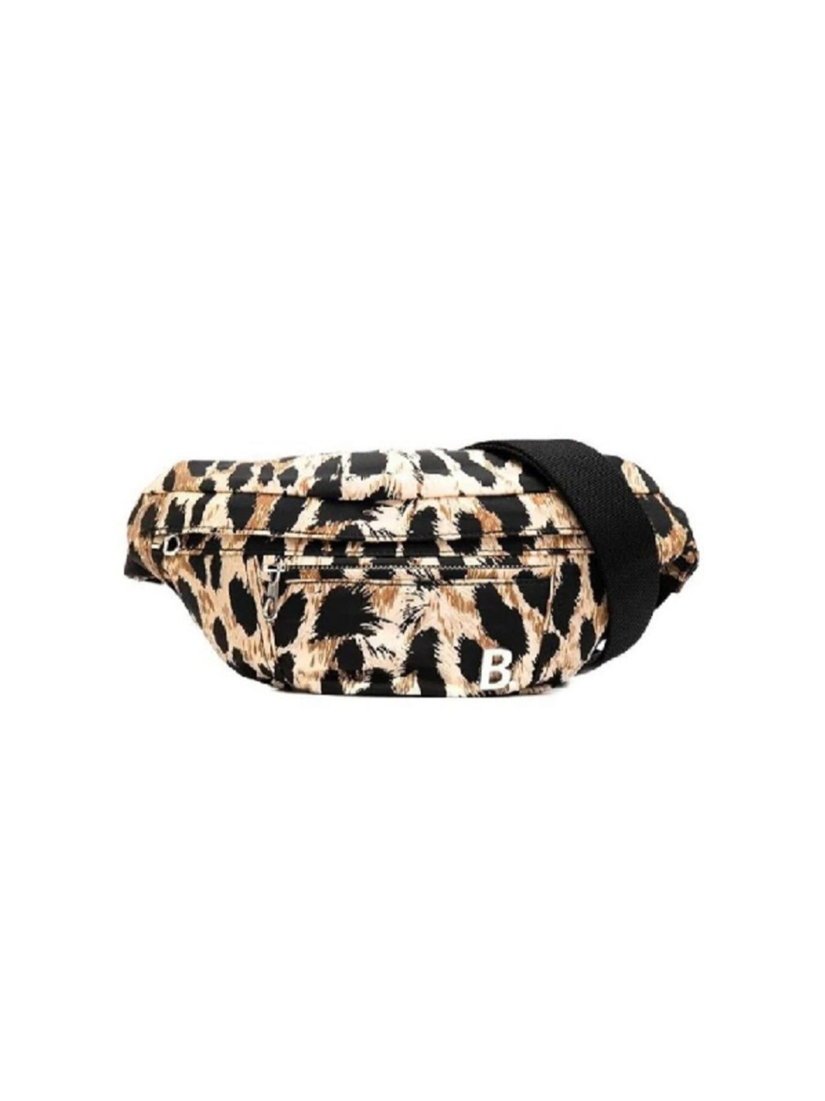 Balenciaga Nylon Leopard Print Belt Bag