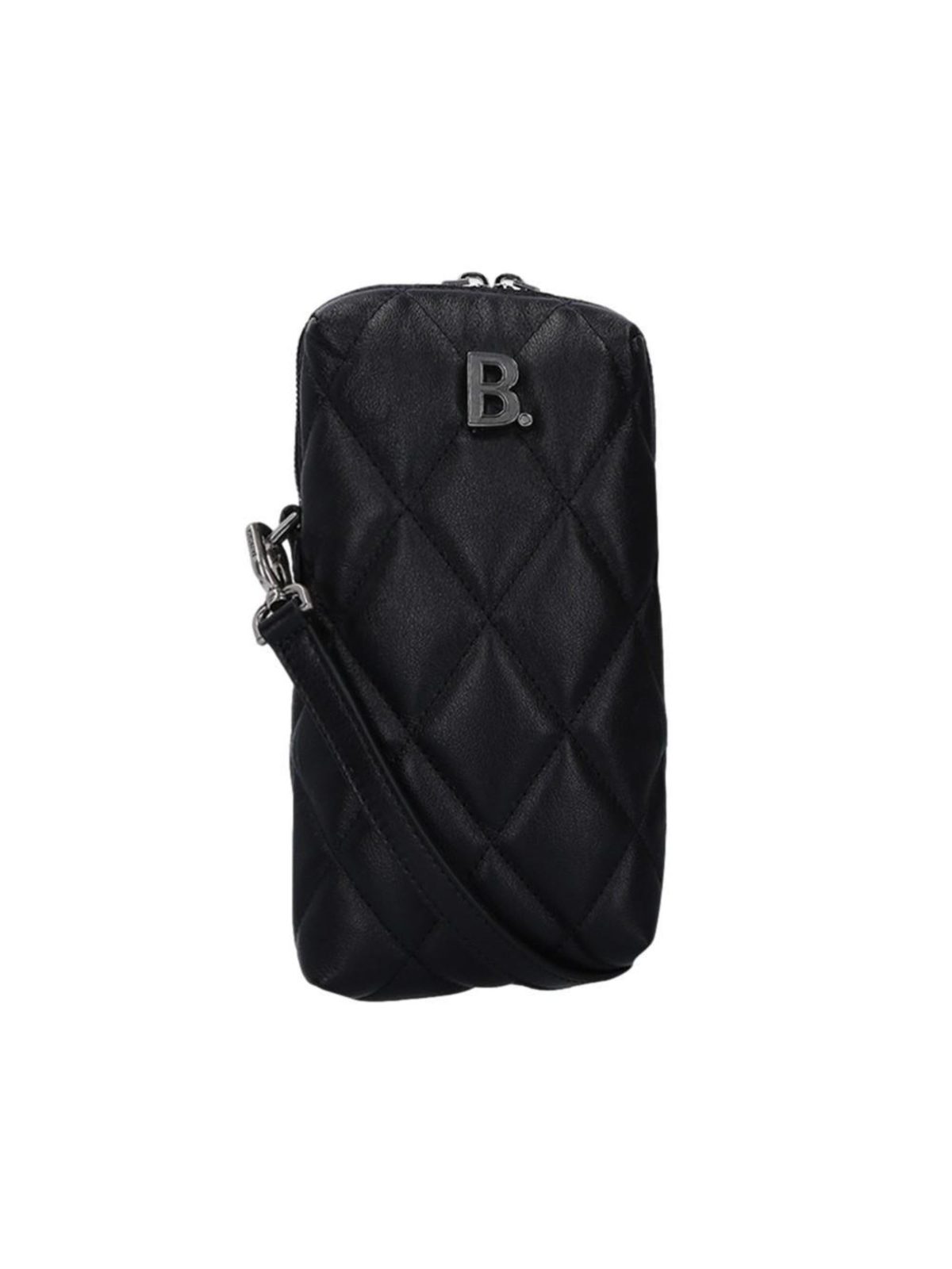 Balenciaga Touch Black Quilted Nappa Leather Puffy Bag