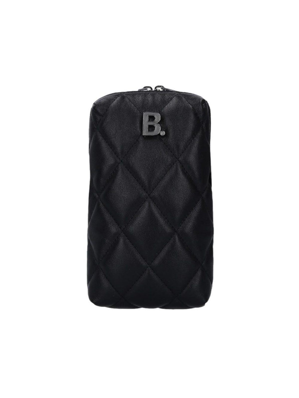 Balenciaga Touch Black Quilted Nappa Leather Puffy Bag