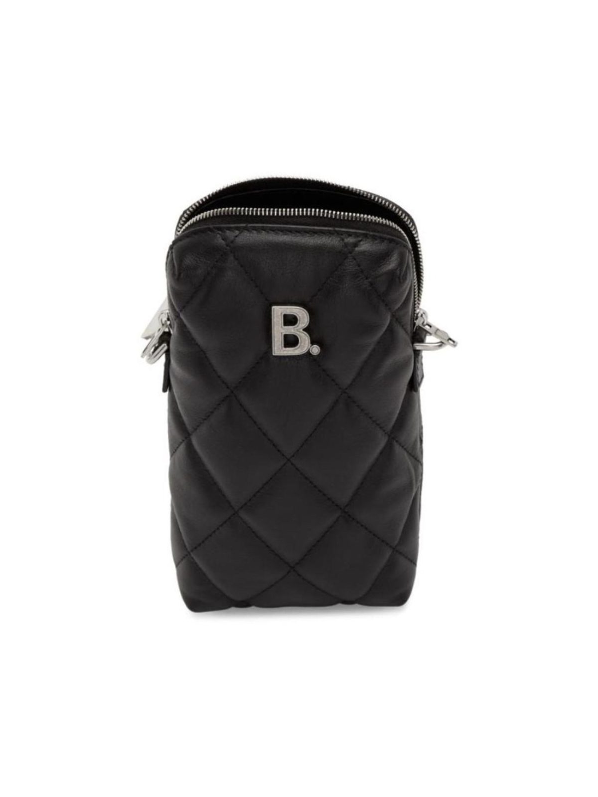 Balenciaga Touch Black Quilted Nappa Leather Puffy Bag