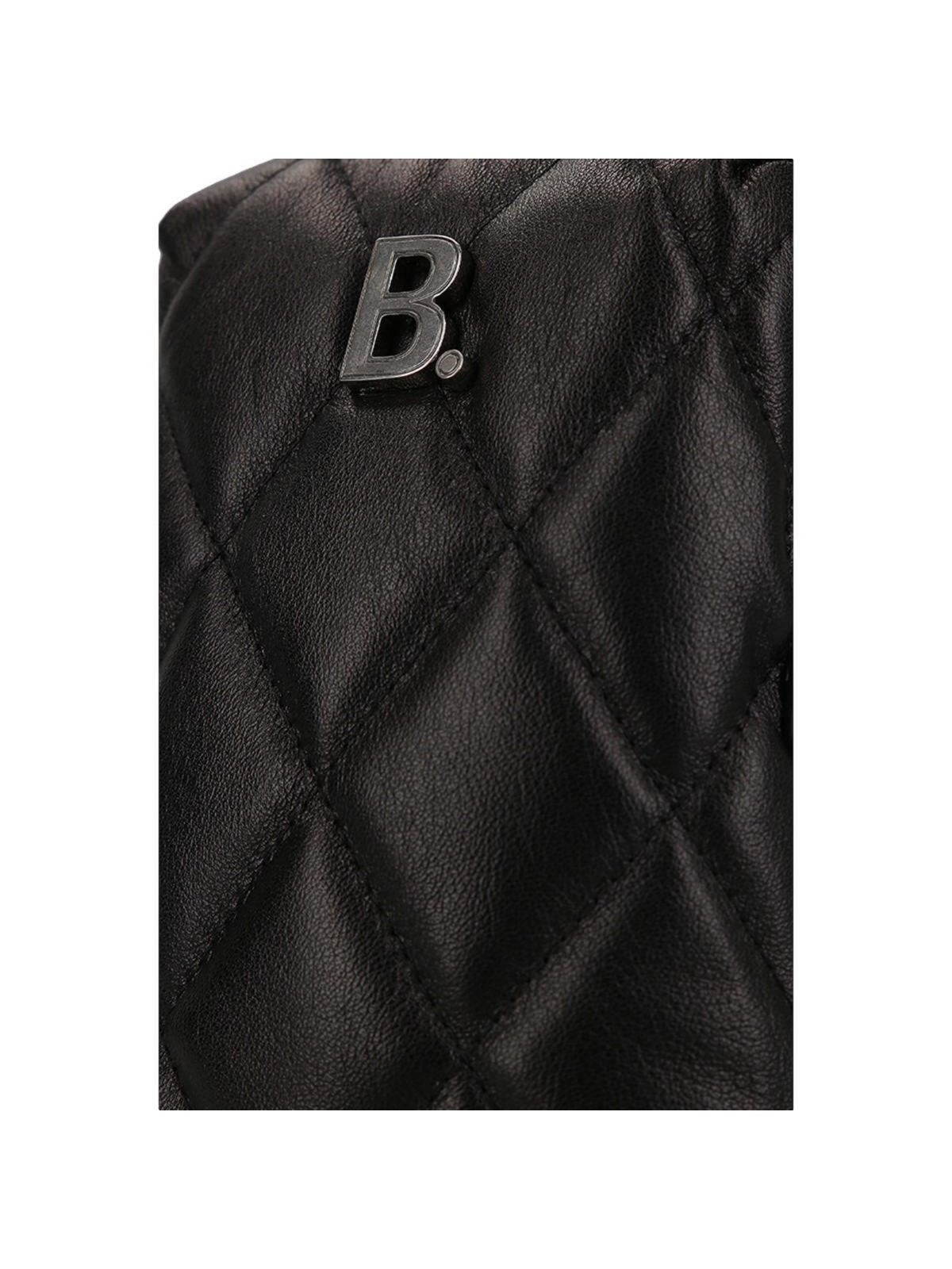 Balenciaga Touch Black Quilted Nappa Leather Puffy Bag