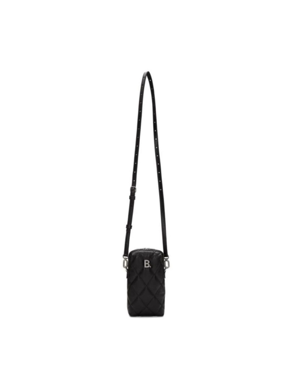 Balenciaga Touch Black Quilted Nappa Leather Puffy Bag
