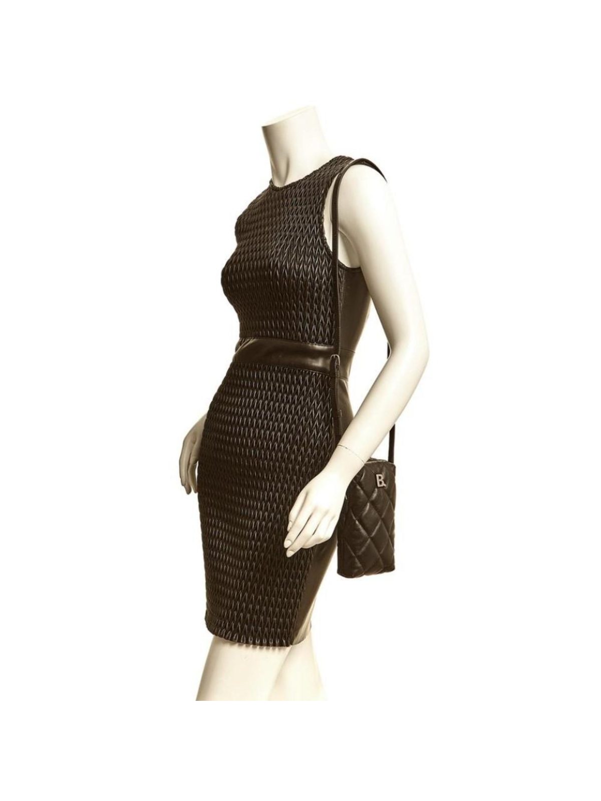 Balenciaga Touch Black Quilted Nappa Leather Puffy Bag