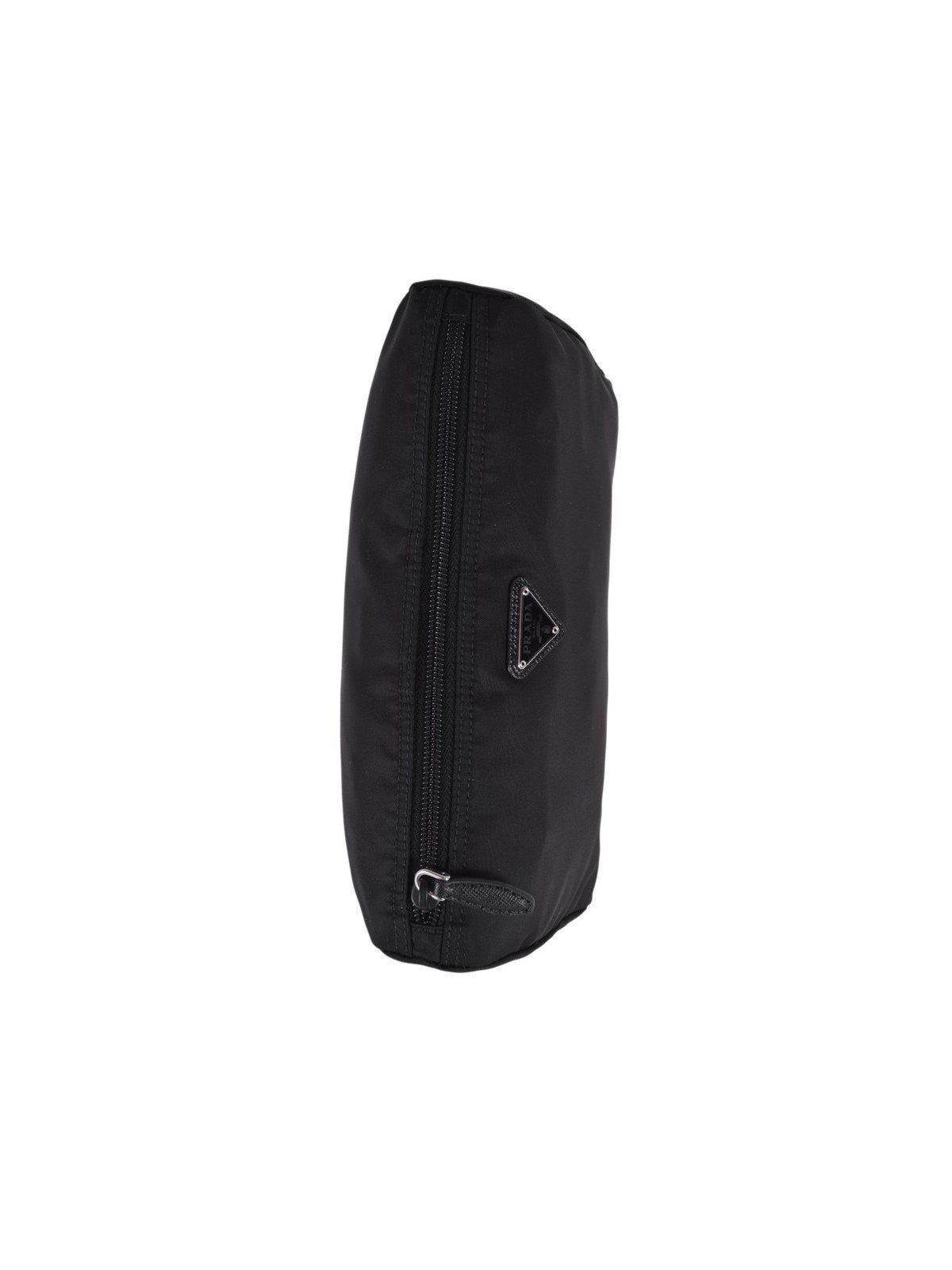 Prada Black Tessuto Nylon Medium Cosmetic Case Clutch