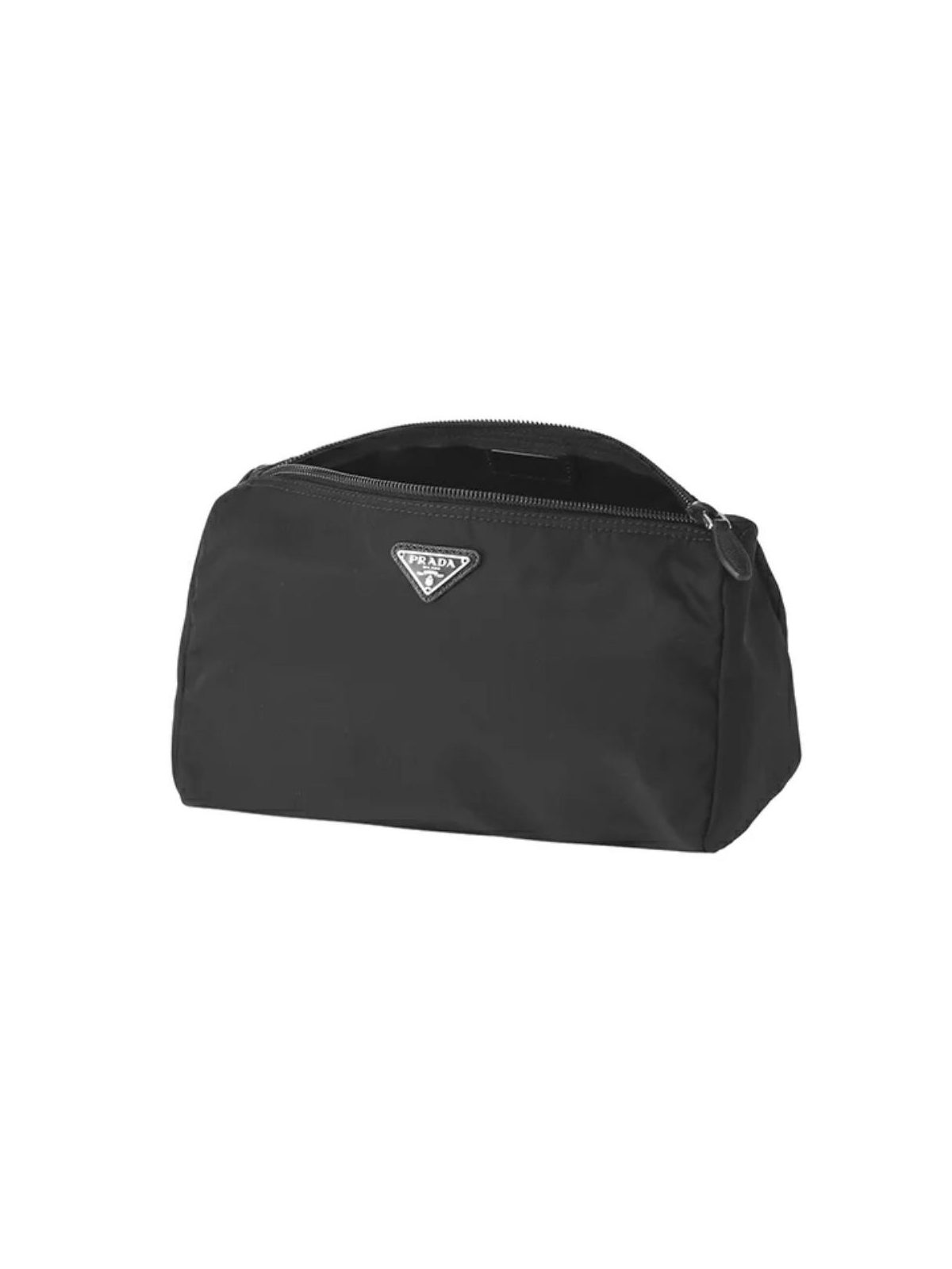 Prada Black Tessuto Nylon Medium Cosmetic Case Clutch