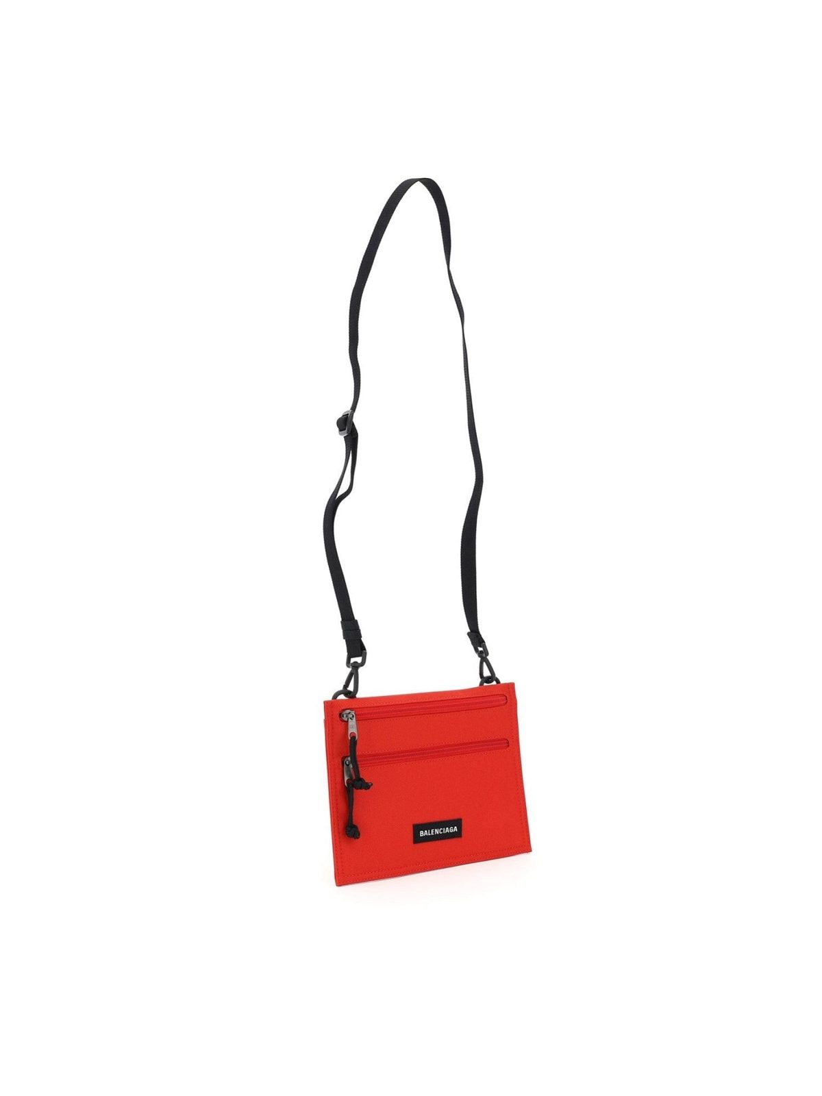 Balenciaga Explorer Bright Red Nylon Pouch Crossbody Bag