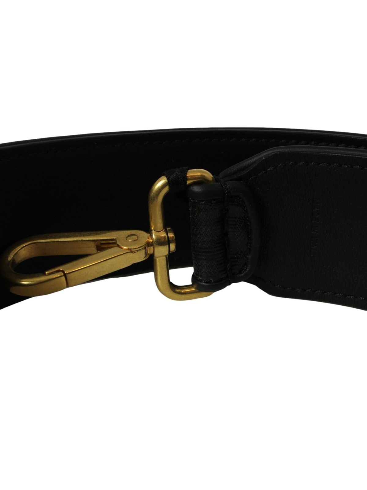 Fendi Strap You FF Zucca Black Glazed Canvas Shoulder Strap