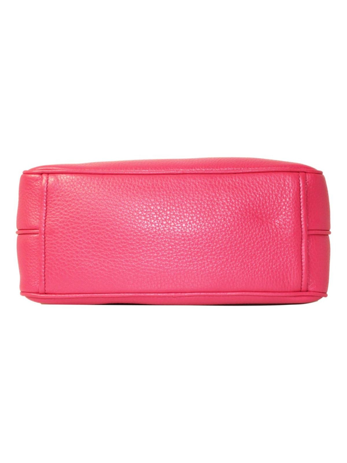 Prada Peonia Pink Vitello Phenix Leather Double Zip Crossbody