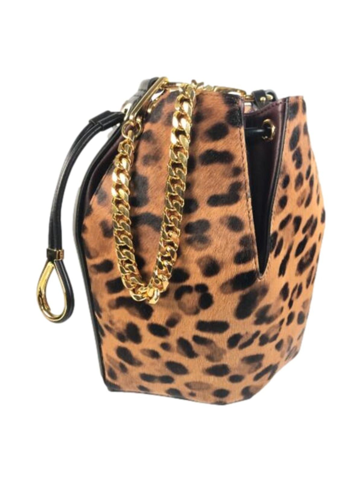 Alexander McQueen The Bucket Bag Leopard Print Pony Hair