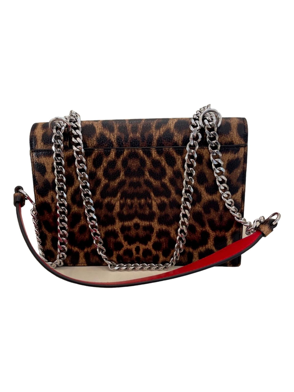 Christian Louboutin Elisa Calf Empire Leopard Leather Shoulder Crossbody Bag