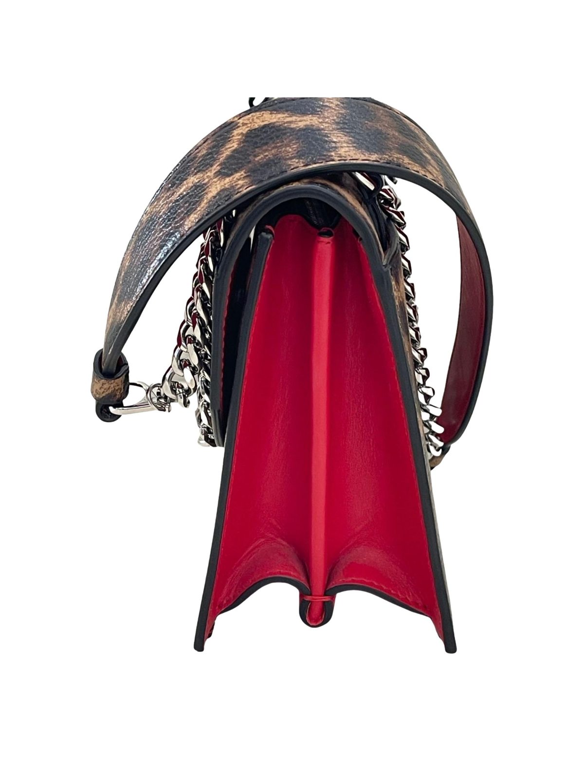 Christian Louboutin Elisa Calf Empire Leopard Leather Shoulder Crossbody Bag