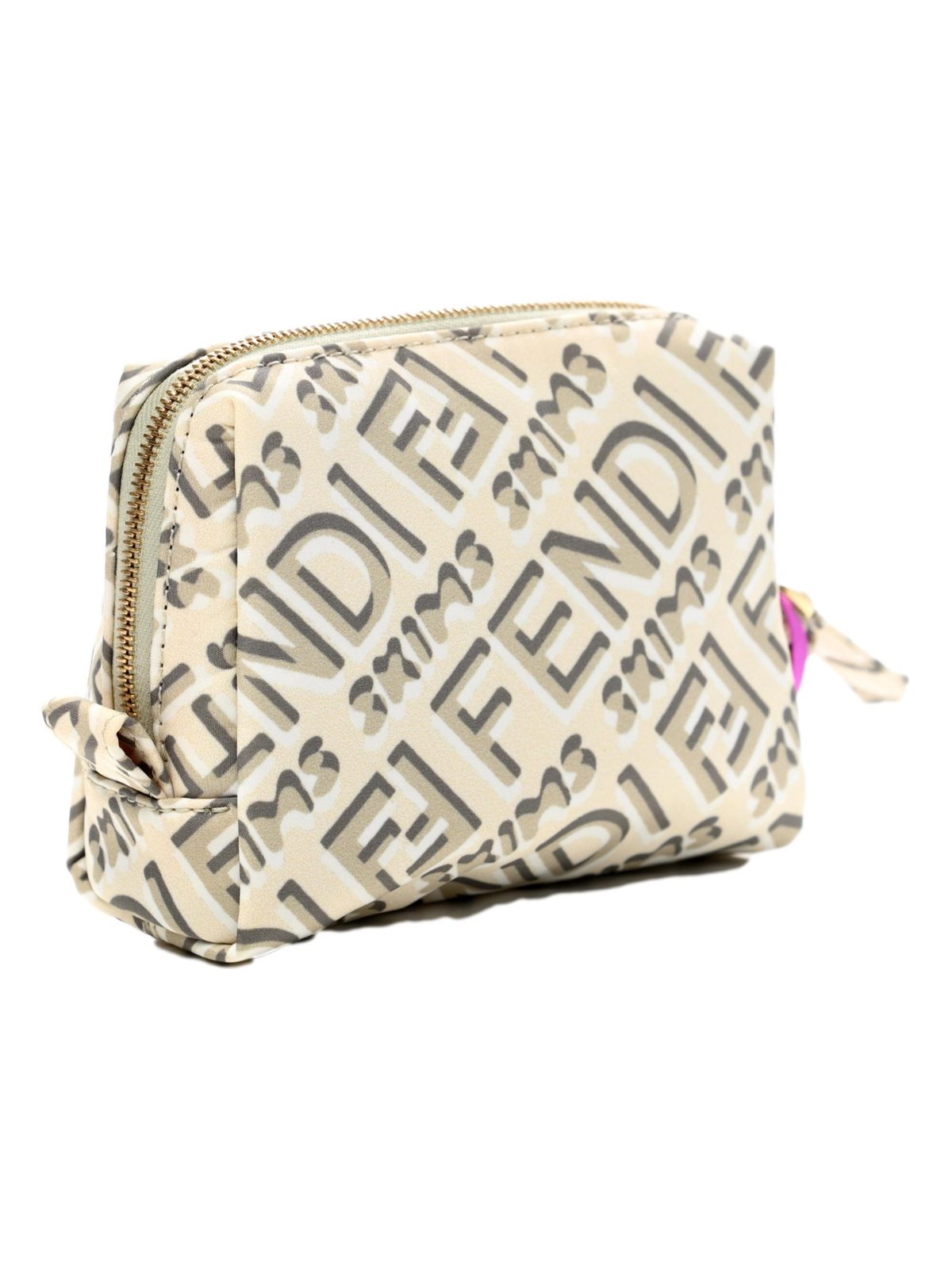 Fendi x Skims Avorio Nylon Beauty Pouch Small