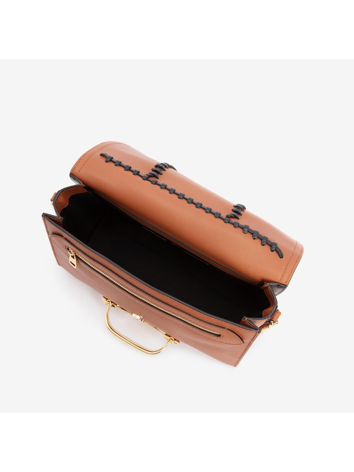Alexander McQueen The Story Knotted Brown Handbag