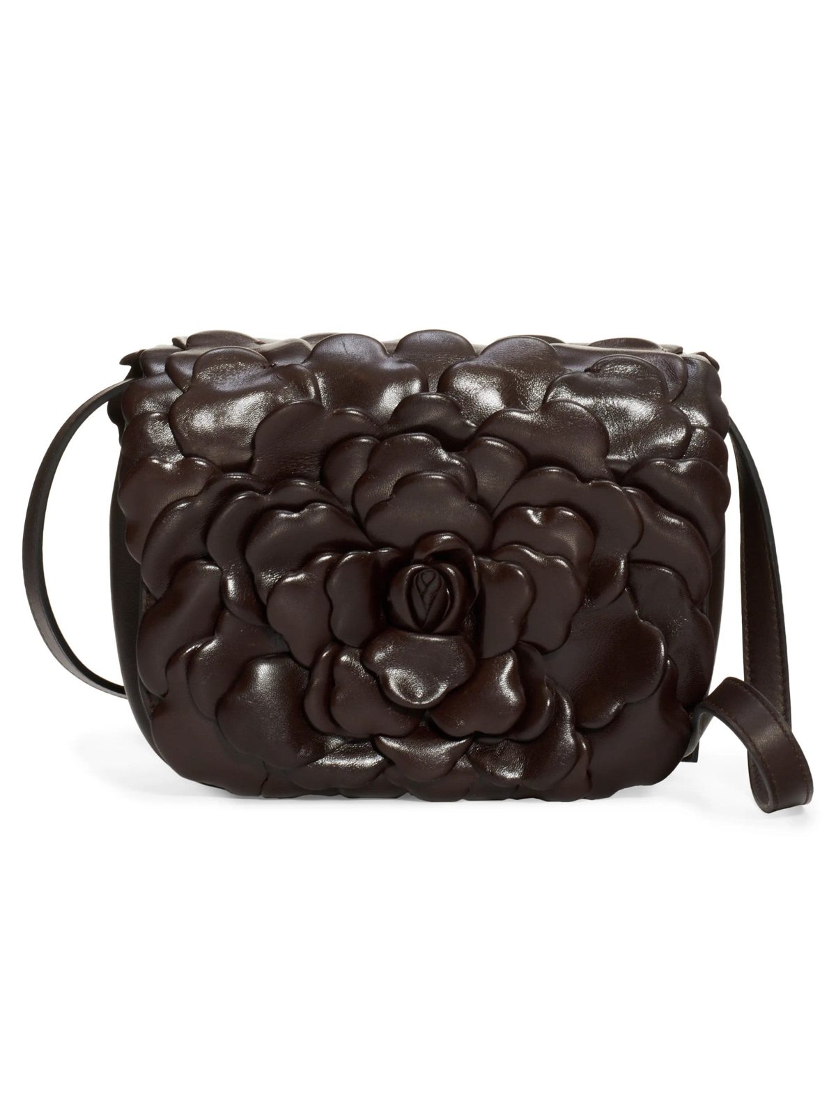 Valentino Garavani Atelier Bag 03 Rose Edition Brown Leather Crossbody Bag