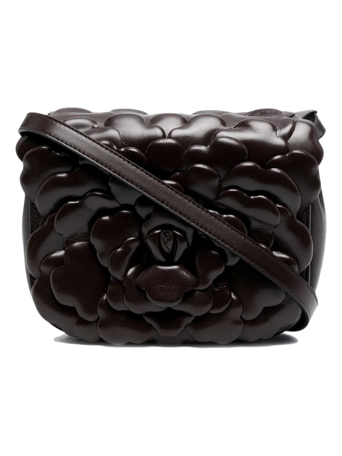 Valentino Garavani Atelier Bag 03 Rose Edition Brown Leather Crossbody Bag