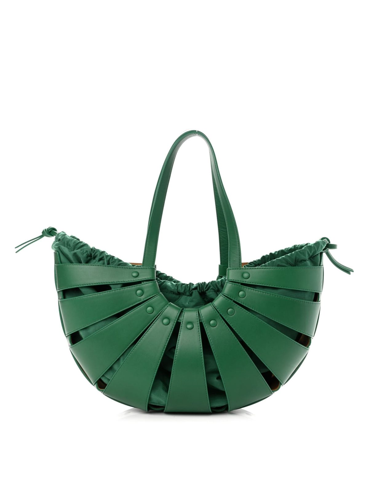 Bottega Veneta The Shell Bag Racing Green French Calfskin Shoulder Bag