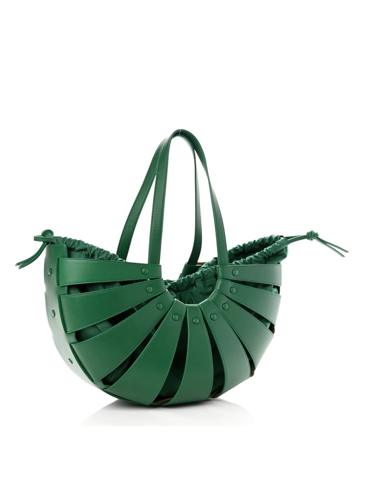 Bottega Veneta The Shell Bag Racing Green French Calfskin Shoulder Bag