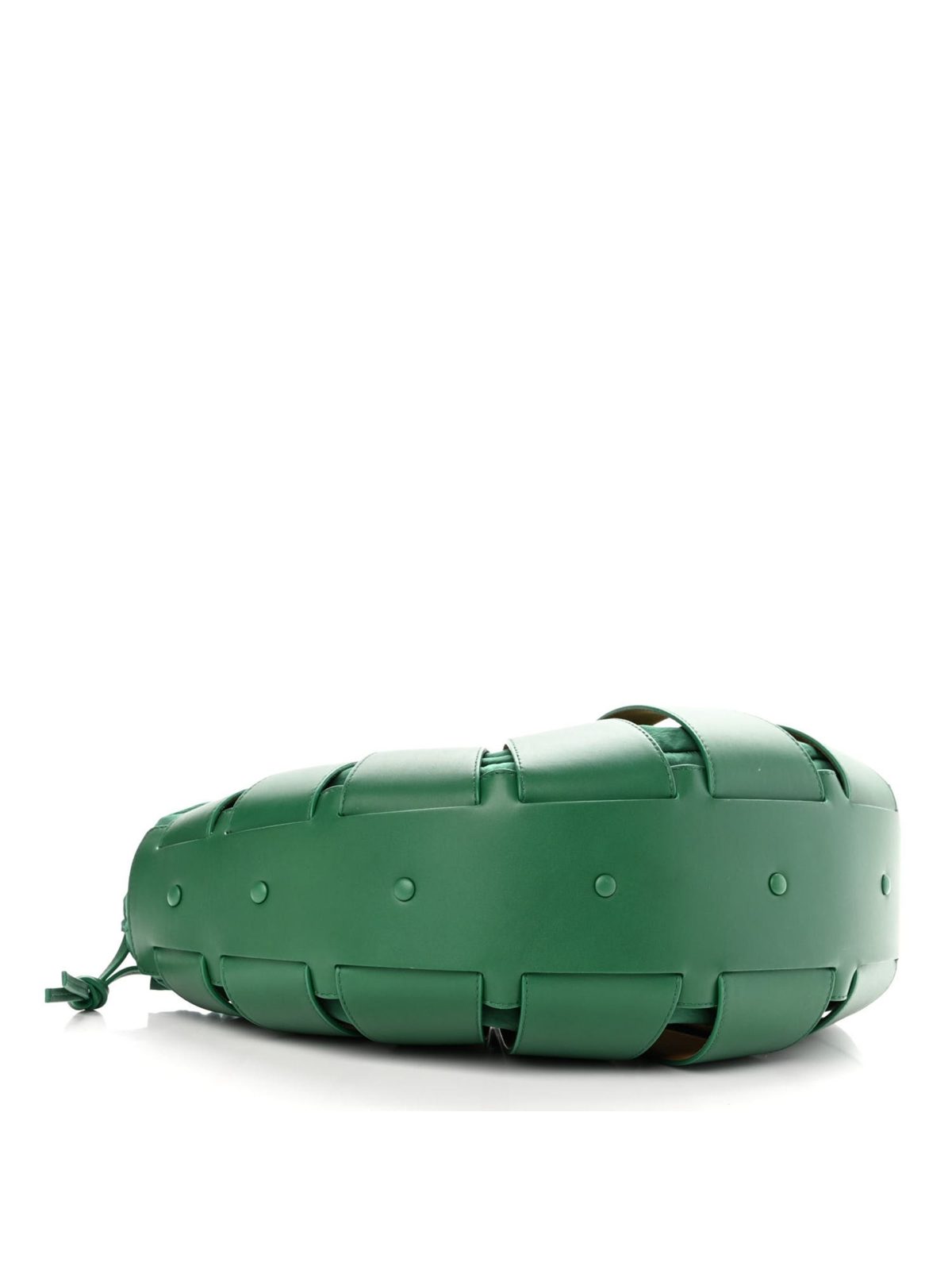 Bottega Veneta The Shell Bag Racing Green French Calfskin Shoulder Bag