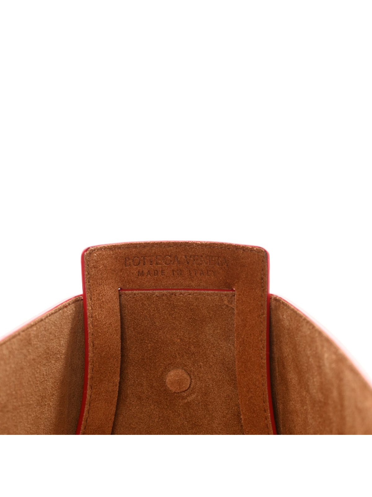 Bottega Veneta The Shell Chili Tomato French Calfskin Leather Shoulder Bag