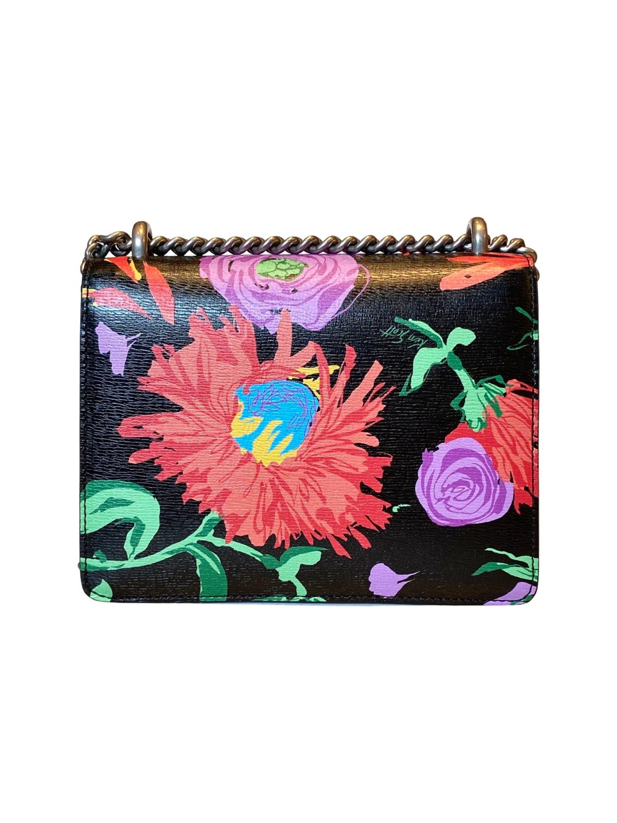 Gucci x Ken Scott Dionysus Small Shoulder Bag Floral Print Leather