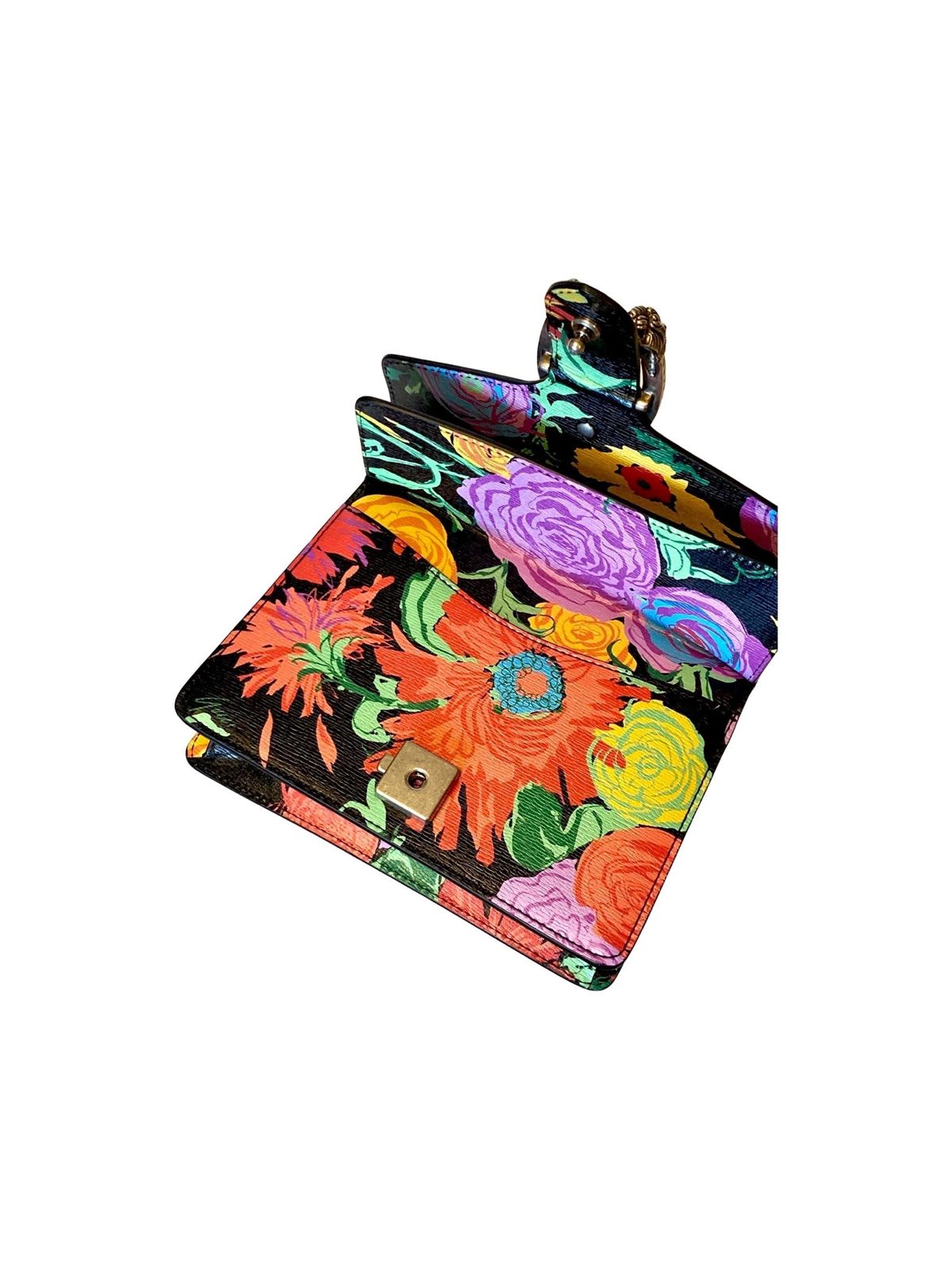 Gucci x Ken Scott Dionysus Small Shoulder Bag Floral Print Leather