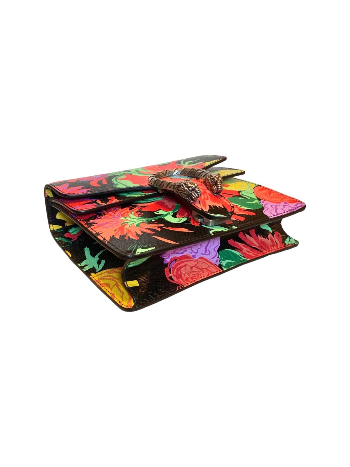 Gucci x Ken Scott Dionysus Small Shoulder Bag Floral Print Leather