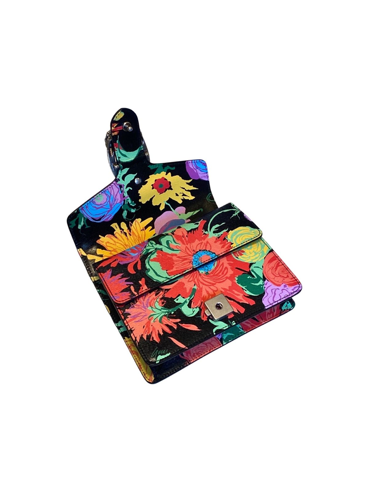 Gucci x Ken Scott Dionysus Small Shoulder Bag Floral Print Leather
