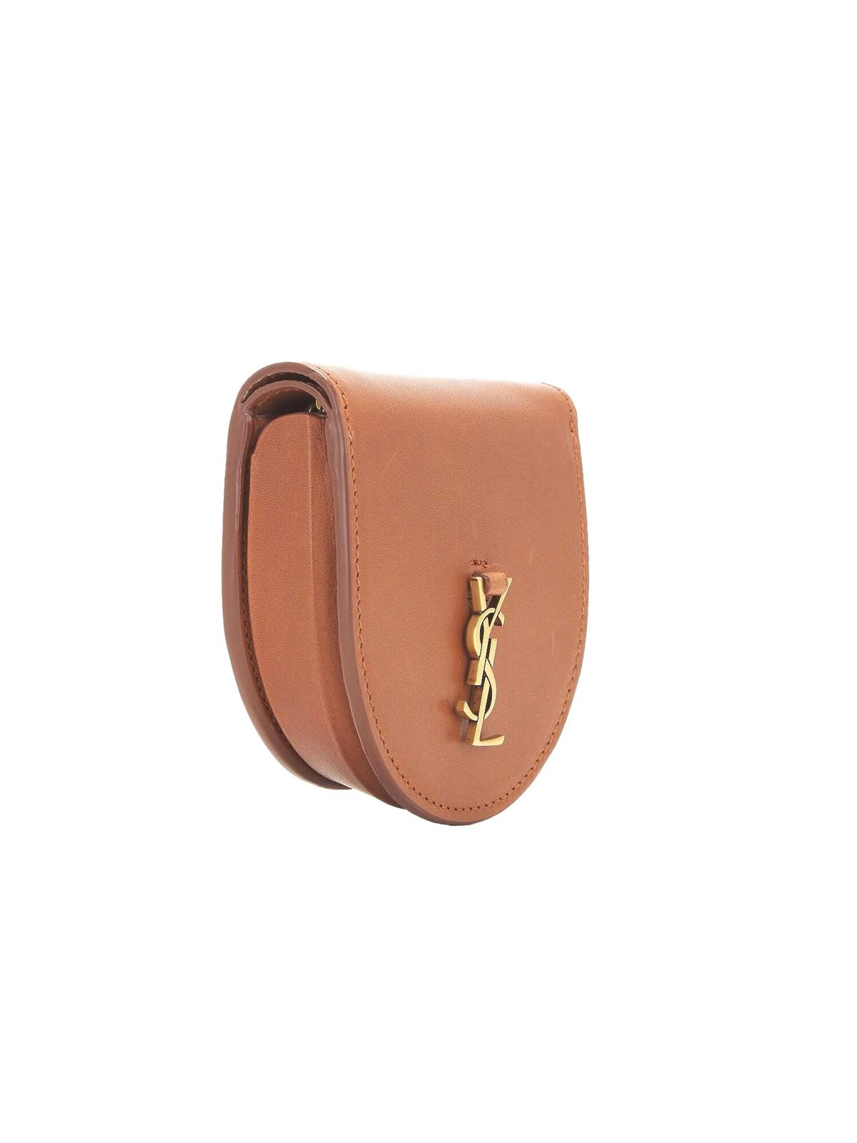 Saint Laurent Baby Kaia Satchel Brown Smooth Leather Micro Bag