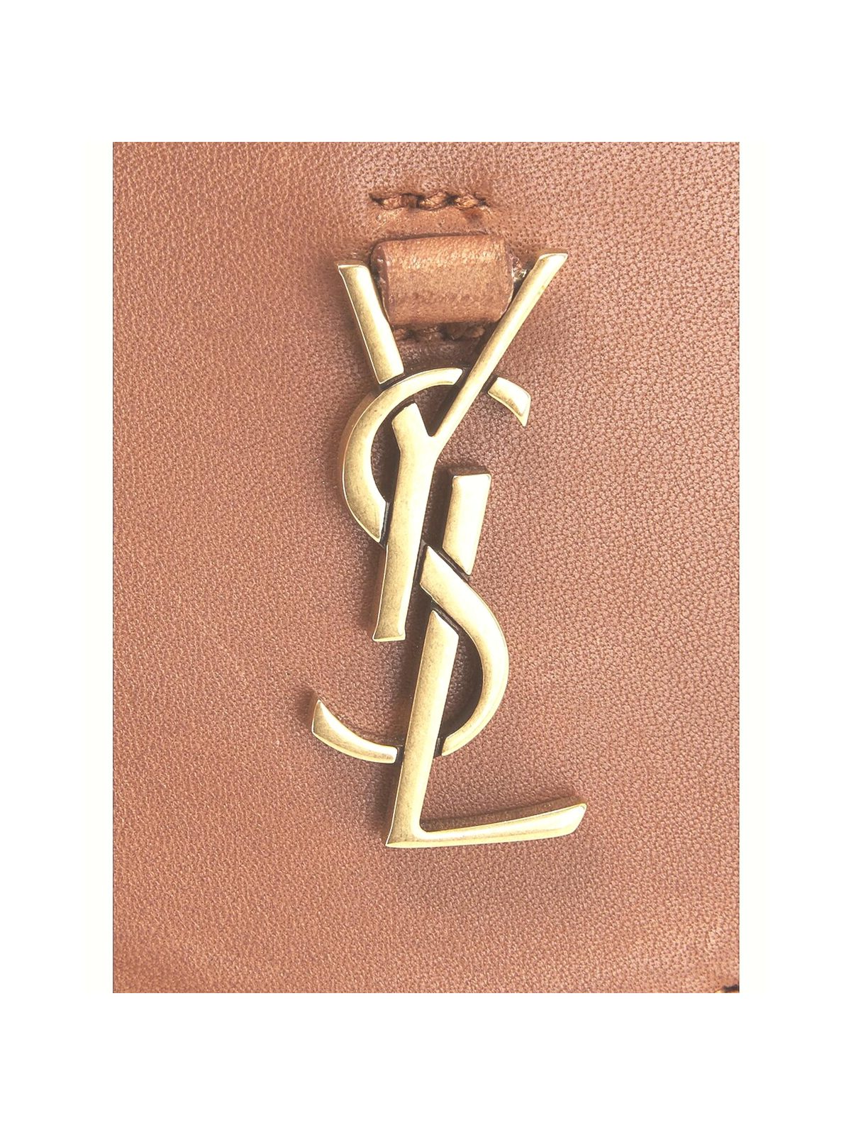 Saint Laurent Baby Kaia Satchel Brown Smooth Leather Micro Bag